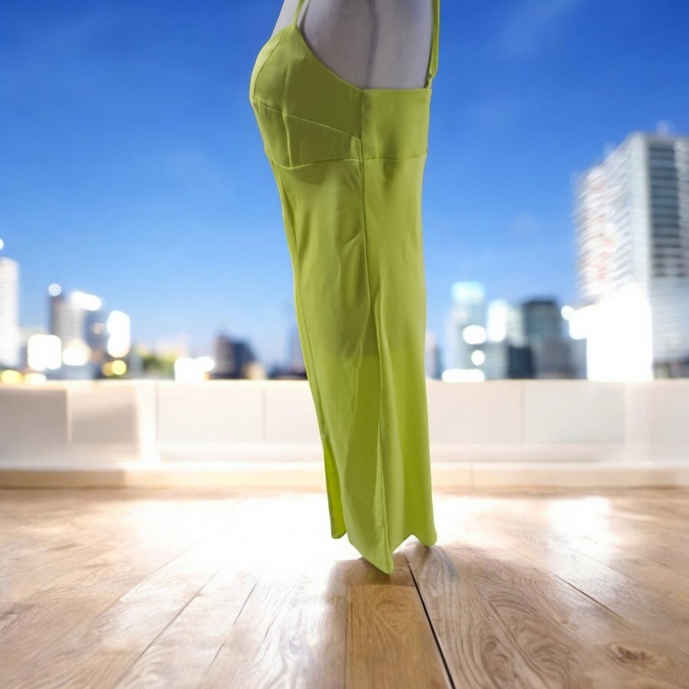 NWT A New Day Chic lime green Maxi dress Size XS - Picture 4 of 6